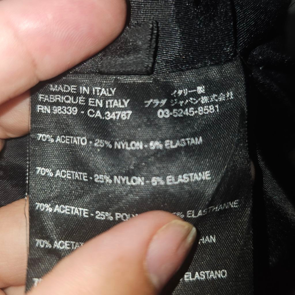 PRADA Women's Black Blazer Jacket Size 6 - Picture 7 of 7